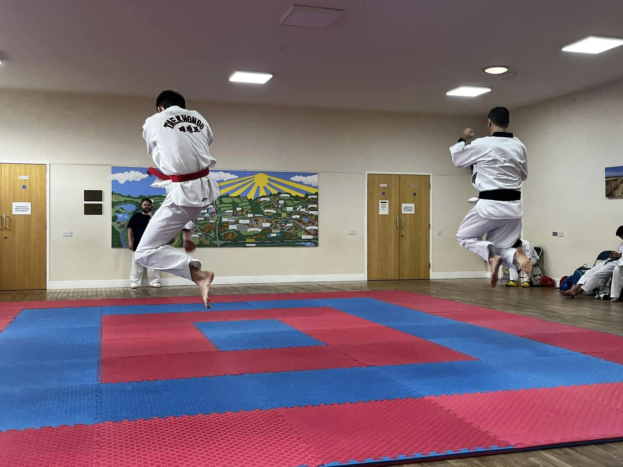 Taekwondo jumping-front-kick